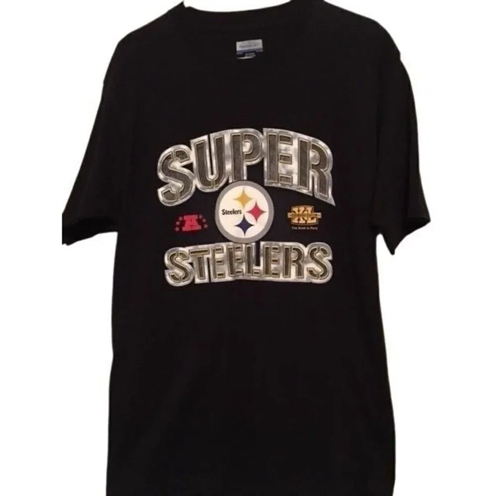 PITTSBURGH STEELERS SUPER BOWL XL SIZE MEDIUM REEBOK T-SHIRT